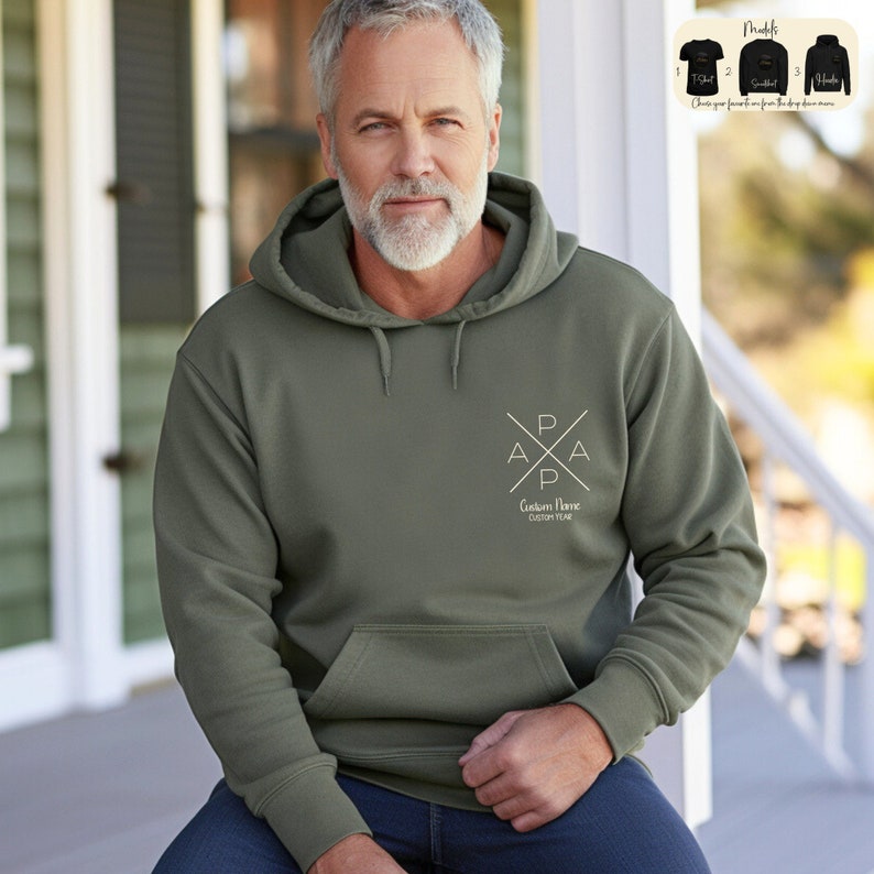 Dad Shirt Personalized with Name and Year Father's Day Gift HCMD0091