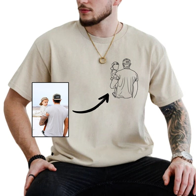 Custom Dad Embroidered Sweatshirt with Kids Names Sleeve CTTS6011A