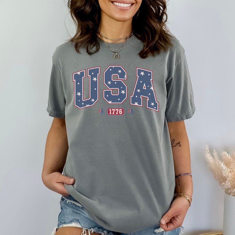 USA Comfort Colors Shirt America Shirt, Fourth of July Sweatshirt HCMD0128