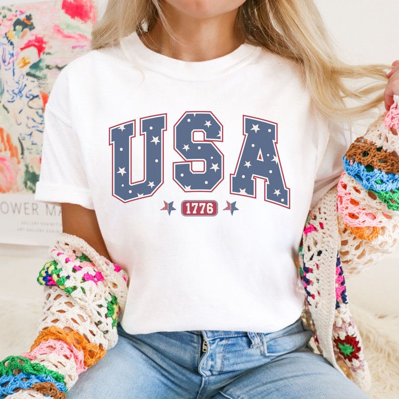USA Comfort Colors Shirt America Shirt, Fourth of July Sweatshirt HCMD0128