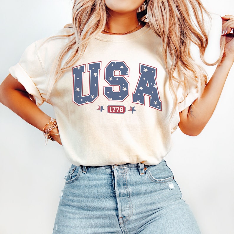 USA Comfort Colors Shirt America Shirt, Fourth of July Sweatshirt HCMD0128