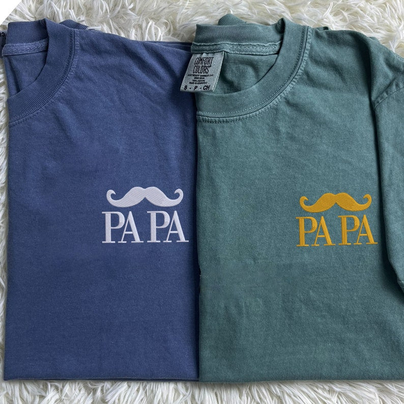 Custom Embroidered Sweatshirt For Dad Dad T-shirt with Kids Names Father's Day Gift HCMD0114