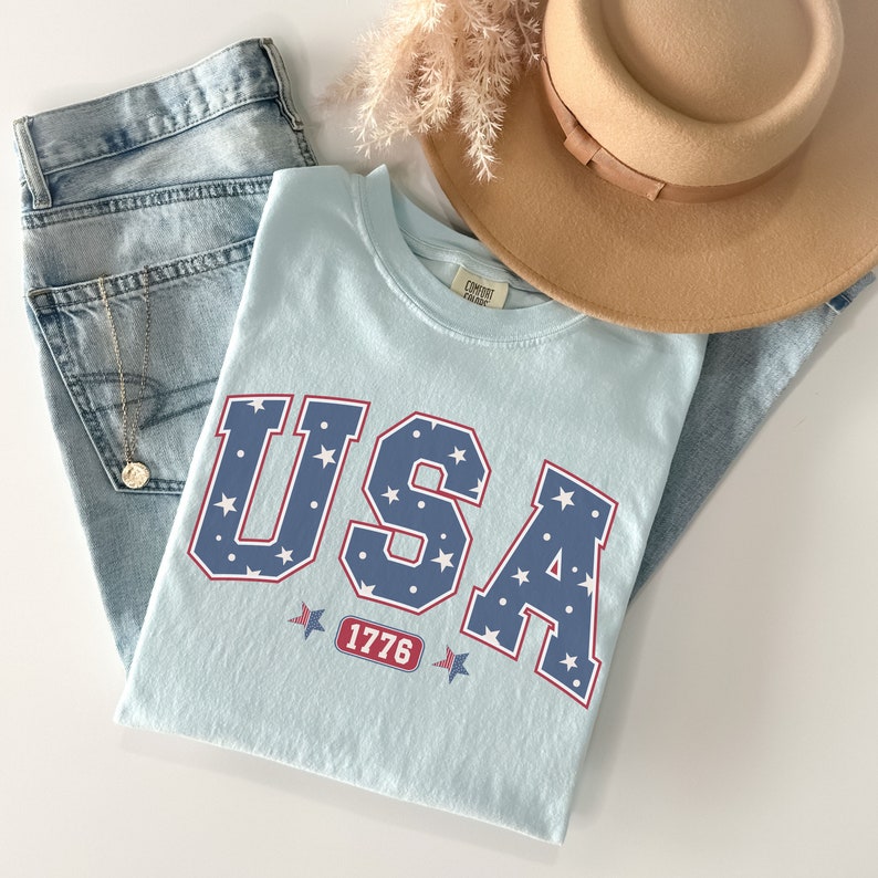 USA Comfort Colors Shirt America Shirt, Fourth of July Sweatshirt HCMD0128