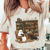 Retro Ghost Reading Books Sweatshirt Halloween Shirt HCMD0314