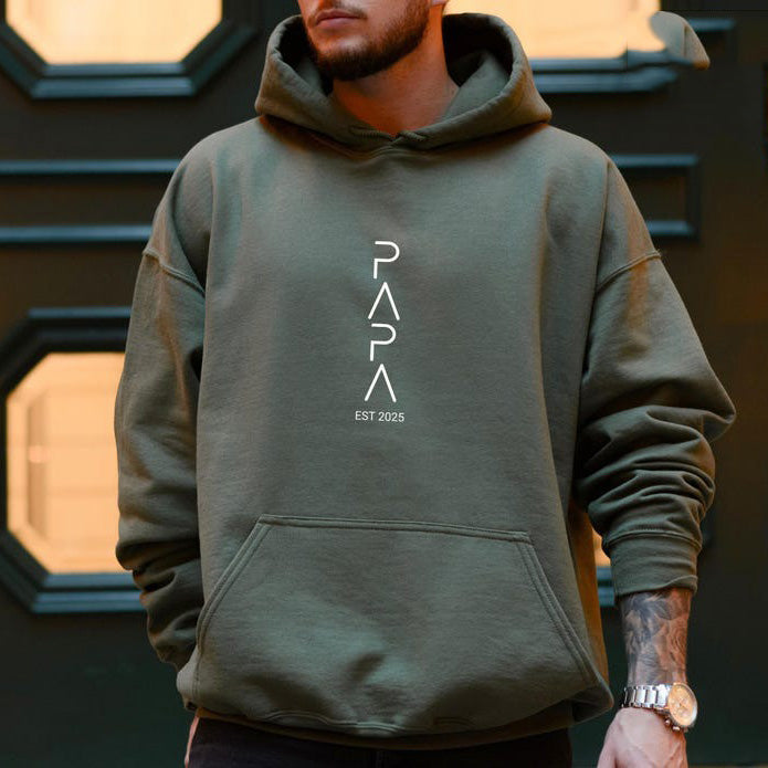 Papa Sweatshirt Personalised With Name Father's Day Gift New Dad Gift HCMD0309