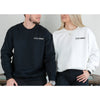 Sweatshirt mit Kapuze, benutzerdefinierter Stickerei mit römischen Ziffern und Datum und intimen Sprüchen auf den Ärmeln HCVD11B 
