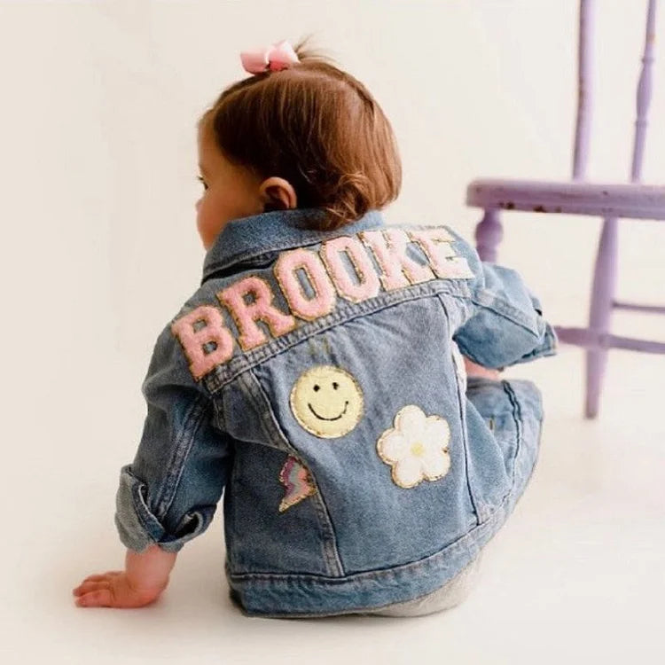 Personalized Kids Denim Patch Jacket CEPJ01