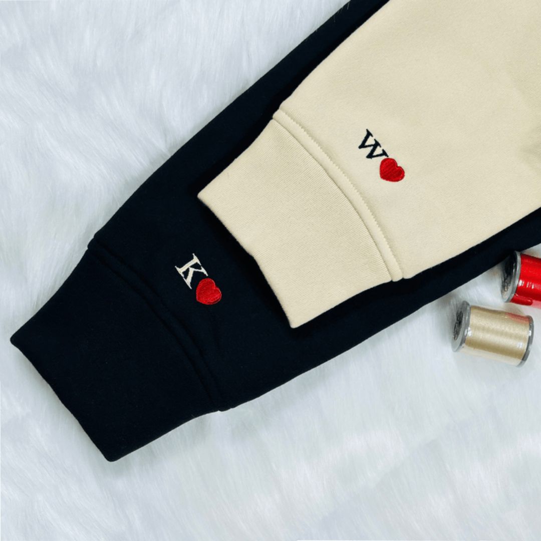Individuell besticktes Sweatshirt mit Foto und römischen Ziffern HCVD09 