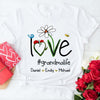 Personalized Love Mimi Sweatshirt with Grandkids Names On Sleeve CEMS1084